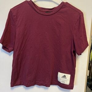 adidas Maroon Short Sleeve Tee